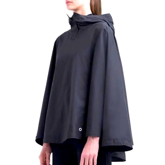 Herschel Supply Company Jackets & Blazers - Herschel Supply Company Black Hooded Rain Cape